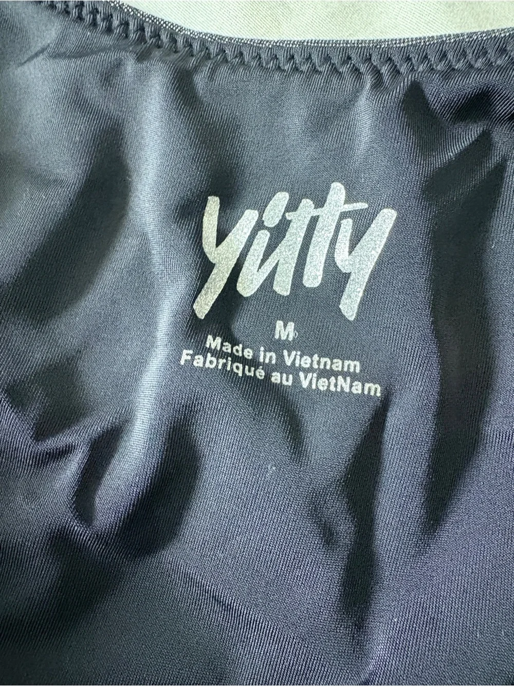 YITTY Black with Silver Shimmer One-Piece Swimsuit